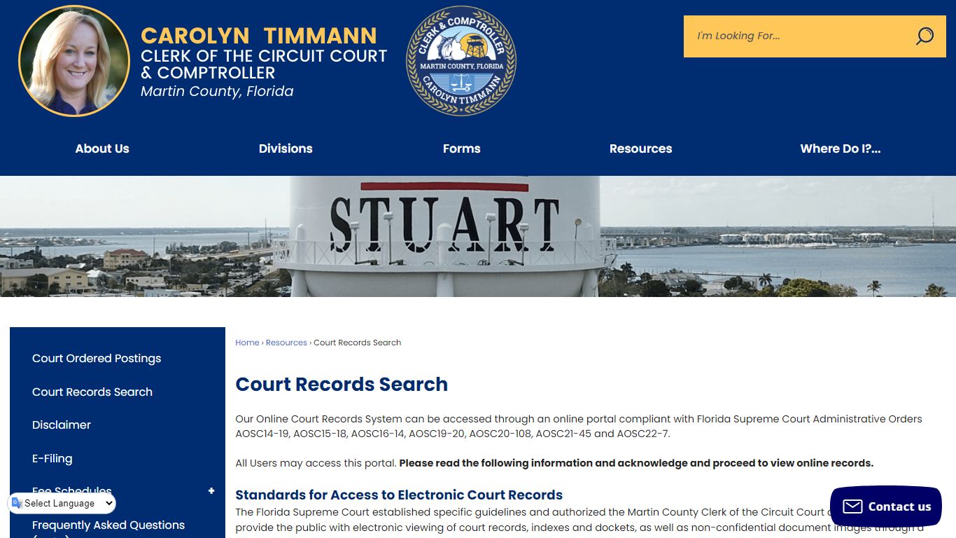 Court Records Search | Martin County Clerk